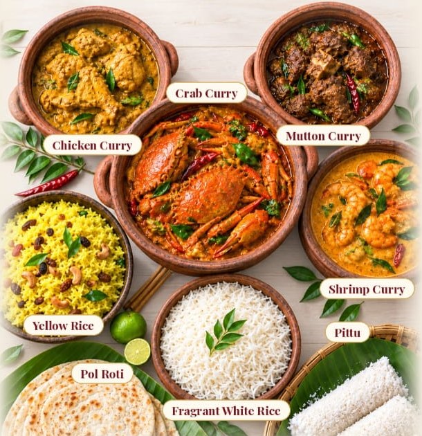 Sri Lankan curries and rice (illustrative photo)